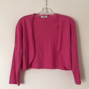 Neiman Marcus Exclusive Cropped Fuchsia Shrug
